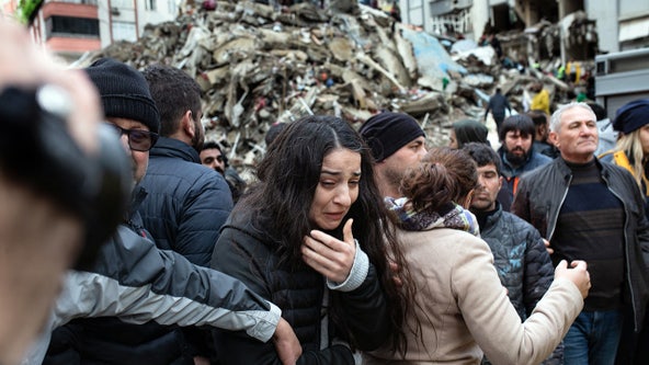 Powerful quake rocks Turkey and Syria, killing more than 3,400
