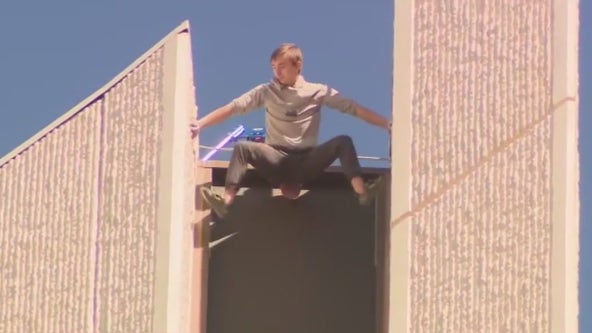 'Pro-life Spiderman' taken into custody after scaling former Chase tower in Phoenix
