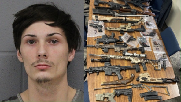 Man arrested for January road rage incident, 19 firearms discovered during search