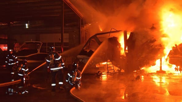 Suspect arrested for arson after Seattle marina fire destroys dozens of boats
