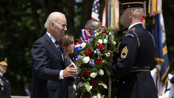Bidens attending Memorial Day wreath-laying ceremony at Arlington National Cemetery