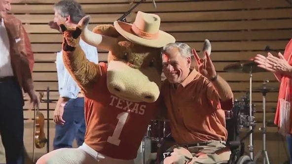 Gov. Abbott, UT leaders hold tailgate ahead of Kansas game