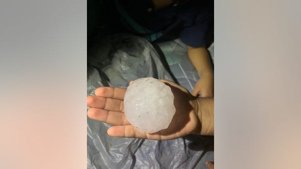 PHOTOS: Large, damaging hail hits Central Texas