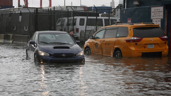 'Stay home,' NYC's mayor warns as floods clog roads, subways