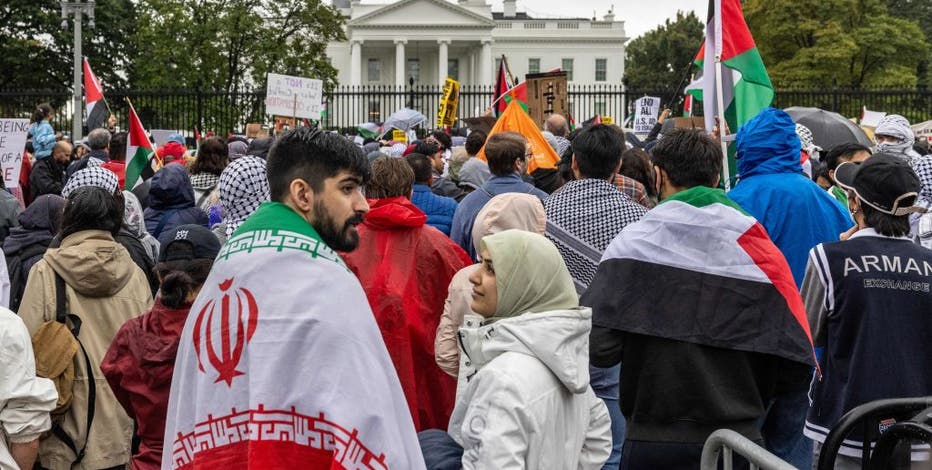 Dozens arrested outside White House during protest over Israel-Hamas war