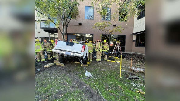 2 seriously injured after crash into building on Research Boulevard: ATCEMS