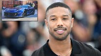 Michael B. Jordan crashes Ferrari in Hollywood