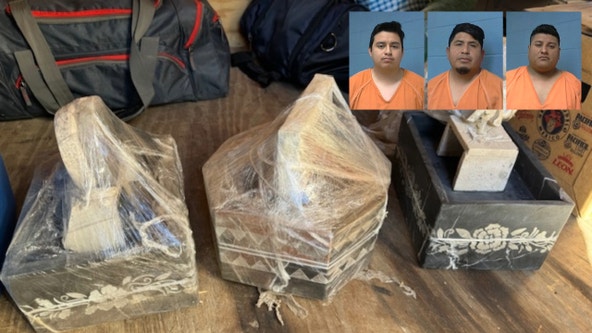 Cocaine found in decorative water fountains during Texas traffic stop; 3 Florida men arrested