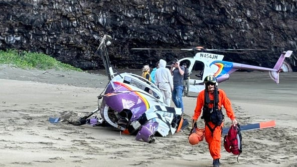 Tourist helicopter crashes in Hawaii leaving 1 hurt