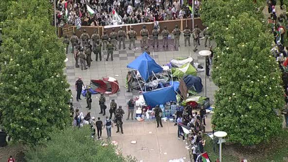 LIVE: UT Dallas pro-Palestinian protesters' encampment torn down by law enforcement