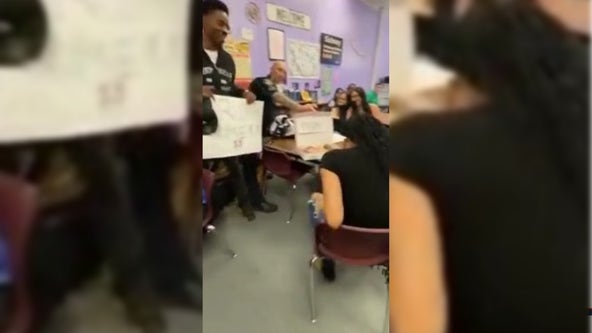 WATCH: Austin ISD police officer helps student with promposal