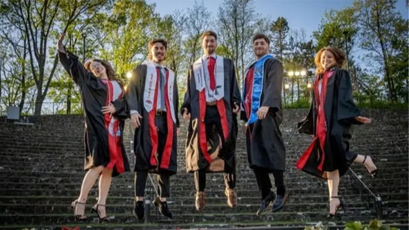 NJ quintuplets make history by graduating together from same university