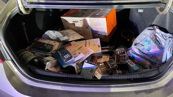 Electronics worth thousands found after stolen vehicle pulled over