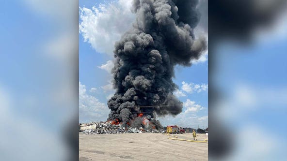 Decker Lane fire: Large trash fire set unintentionally, officials say