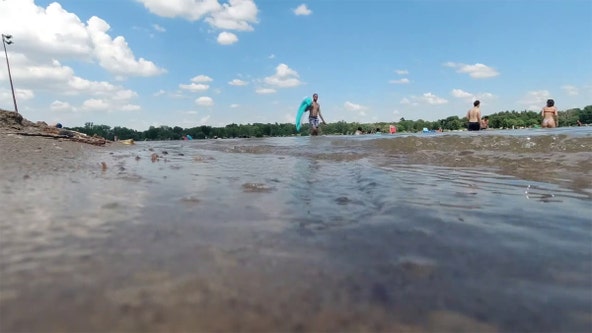 Hot, dry weather causes low water levels on Prior Lake