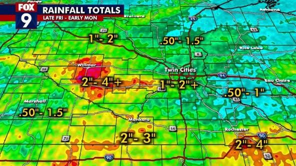 Minnesota weather: How much rain fell this weekend