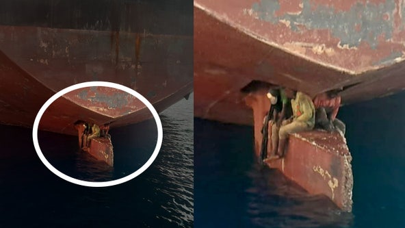 Stowaways survive 11-day voyage to Canary Islands aboard tanker's rudder
