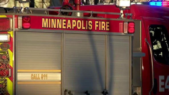 Minneapolis firefighter injured by falling debris while battling house fire