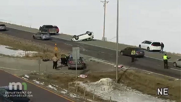 Watch: Minnesota State Trooper hit by driver on Highway 52 in Dakota County
