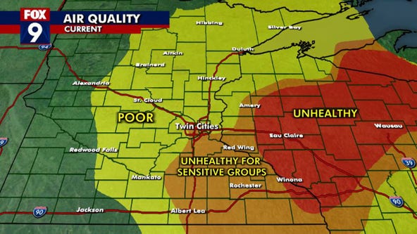 Air quality alert issued Monday due to smoke from Canadian wildfires