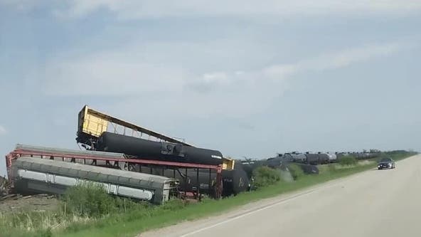 Train carrying hazardous materials derails in northern Minnesota