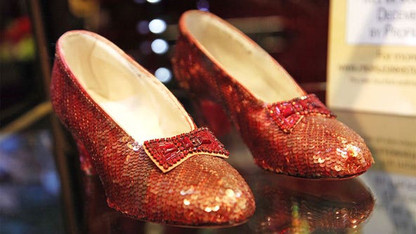Guilty plea expected for Minnesota man charged in 'The Wizard of Oz' ruby slippers heist