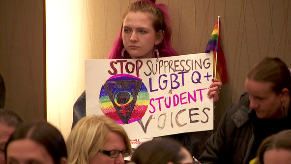 Farmington school board meeting focuses on LGBTQ sign removal