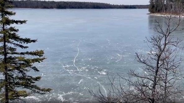 Loud lake ice noises heard on Bad Medicine Lake in northwest Minnesota