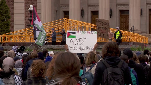Pro-Palestinian protest at Univ. of Minnesota: Dispersal order given
