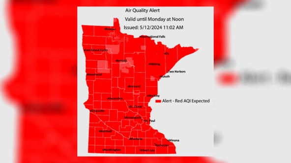 Minnesota under air quality alert as cold front brings wildfire smoke