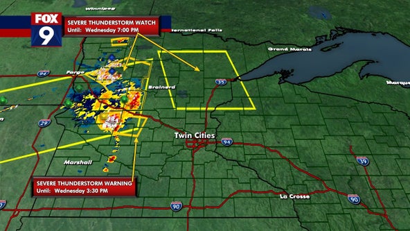 Live updates: Tracking storms across Minnesota, with 70 mph winds, large hail possible