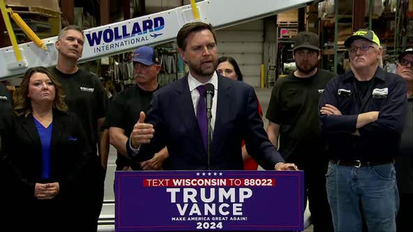 JD Vance holds campaign event in Eau Claire, Wisconsin; calls Walz 'weird'