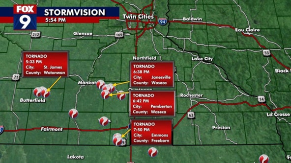 Minnesota weather: 4 tornadoes confirmed Monday night