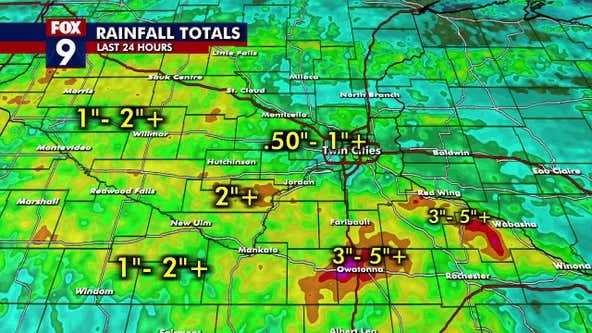 Minnesota weather: Rain totals from Wednesday's storm