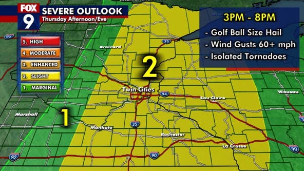 Live updates: What to expect with Thursday's potentially severe weather