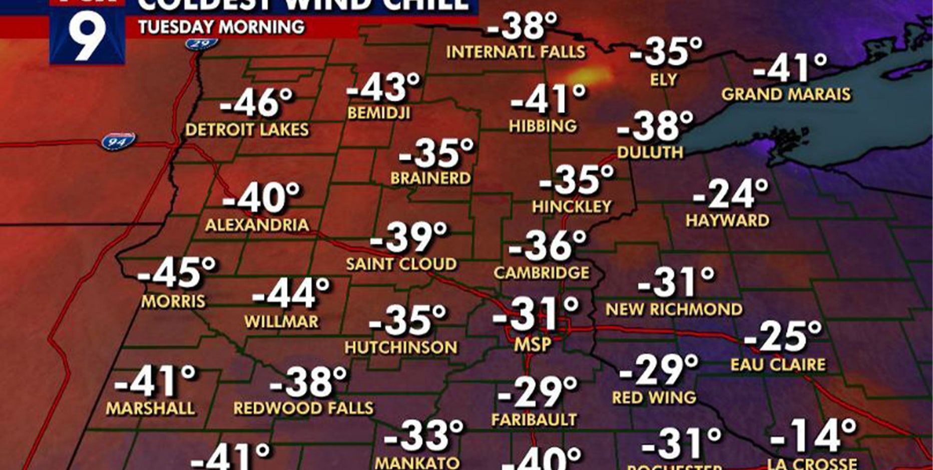 Minnesota weather: Here’s how cold it got Tuesday morning