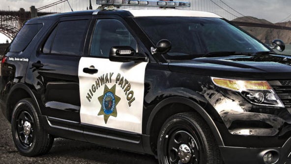 CHP officer hospitalized following 3-car crash on 22 Freeway in Garden Grove