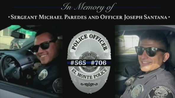 Memorial service underway for slain El Monte police officers