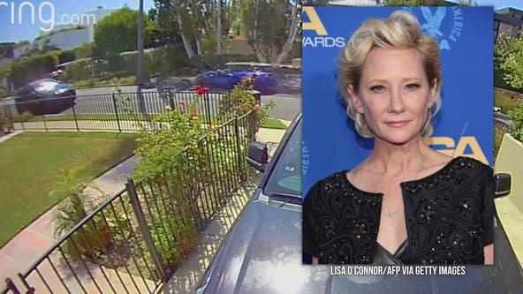 Actress Anne Heche crashes car into Mar Vista home, sparking large fire