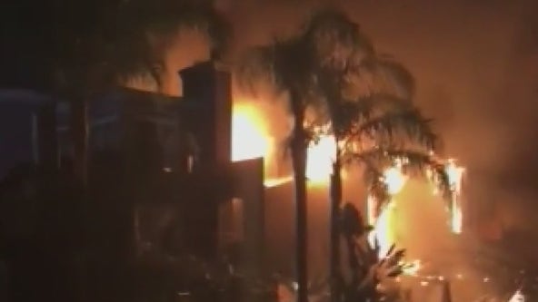 Fire destroys Venice house under renovation, adjacent homes