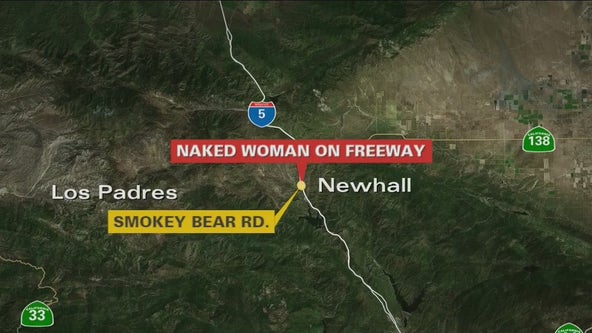 Naked woman detained for allegedly causing Gorman crash