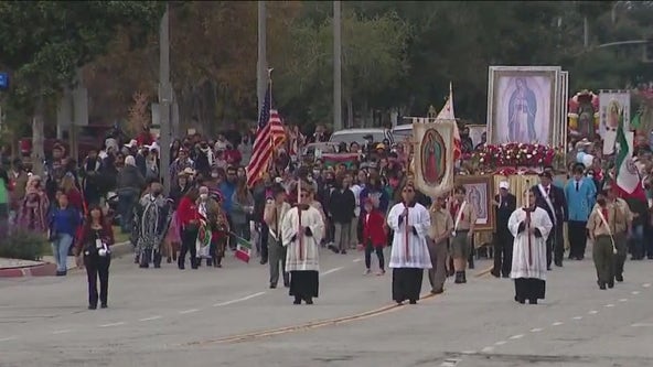 Procession of Our Lady of Guadalupe marches through East LA