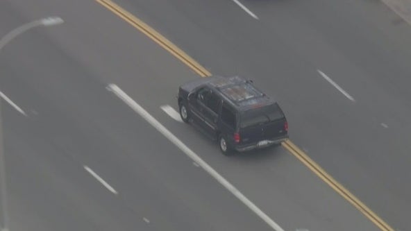 Police Chase: CHP chasing alleged assault suspect near East LA