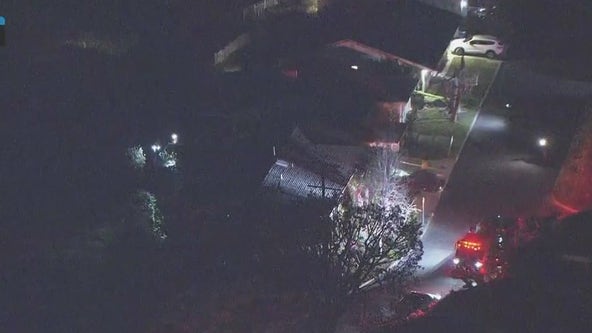 Hillside slips away behind Pacific Palisades home