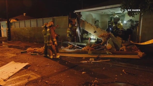 Tarzana explosion: Man, woman critically hurt in garage used as drug lab, officials say