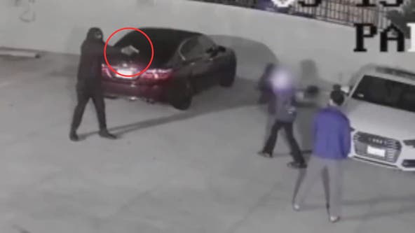 WATCH: Man holds couple at gunpoint in Koreatown parking lot
