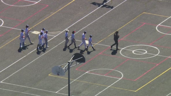 Saugus High School: Armed officers escort students after report of assault with deadly weapon