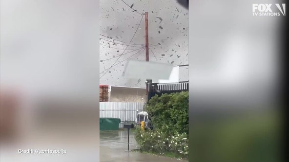 Tornado rips through Montebello, damaging multiple buildings
