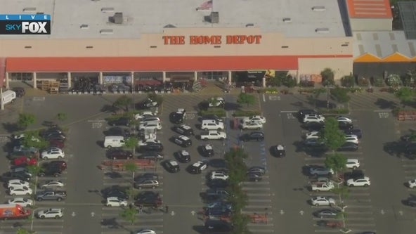 Police investigating shooting at Burbank Home Depot.