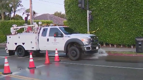 Beverly Grove water main break prompts road closures